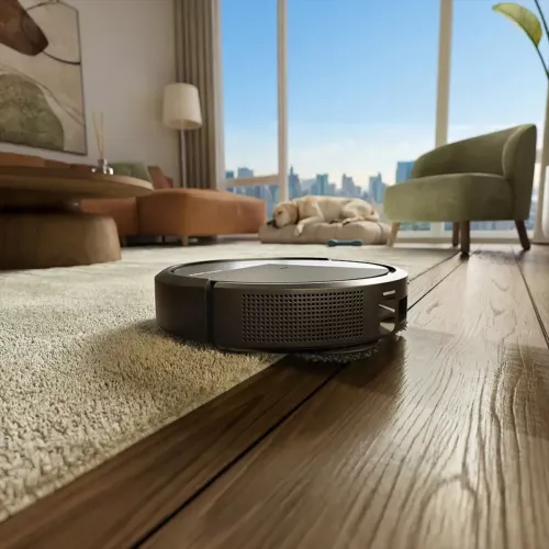 Robot sprzątający iRobot Roomba 515 Combo Funkcja mopowania Stacja oczyszczająca Tworzenie mapy pomieszczenia 70dB Funkcje AI Czarny