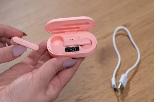 Słuchawki douszne XMUSIC TWS750P Wodoodporne Różowy