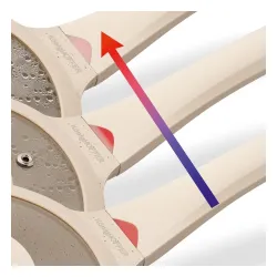 Patelnia indukcyjna głęboka z pokrywką Konighoffer Creamy Marble 28 x 8,5 cm