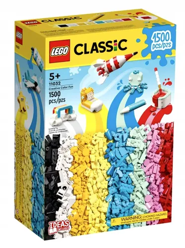 Lego Classic 11032 Kreatywna Zabawa Kolorami Wielki Zestaw Klocków