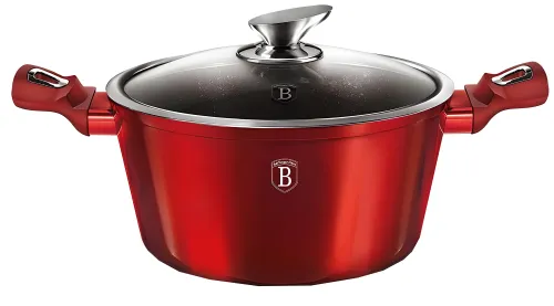 Zestaw garnków BERLINGER HAUS Metallic Line Burgundy BH/7046 (6 elementów)