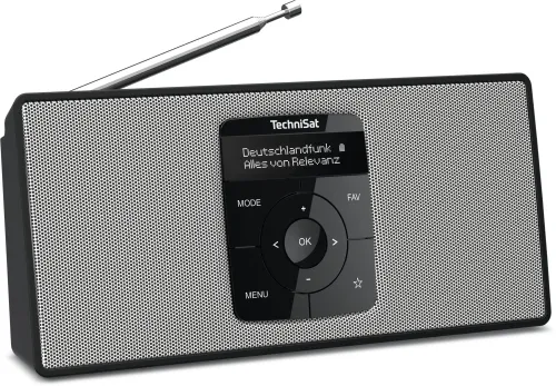 Radioodbiornik TechniSat DigitRadio 2 S Radio FM DAB+ Bluetooth Czarno-biały