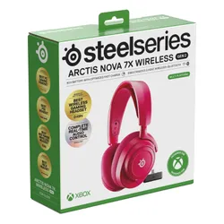 Słuchawki STEELSERIES Arctis Nova 7X Gen 2 Bezprzewodowe, Nauszne, Dźwięk przestrzenny Różowy