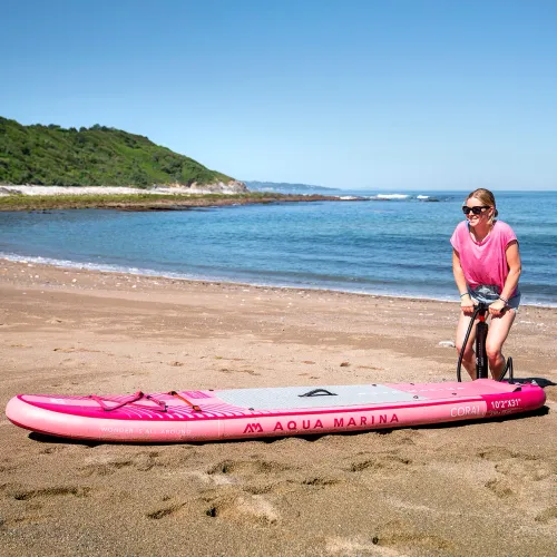 SUP доска Aqua Marina Coral 10'2" малиновая