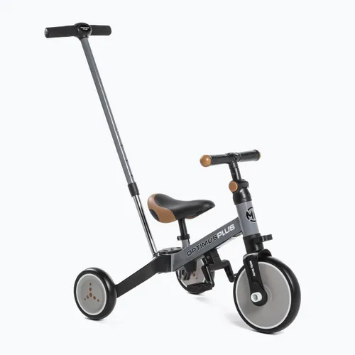 Rowerek biegowy trójkołowy Milly Mally 4w1 Optimus Plus grey