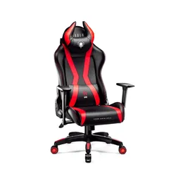 Fotel Diablo Chairs X-Horn 2.0 Normal Size Gamingowy do 160kg Skóra ECO Czarno-czerwony