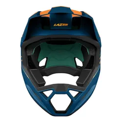 Kask rowerowy LAZER Cage KinetiCore Pomarańczowo-niebieski mat MTB (rozmiar M)