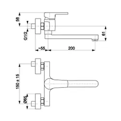 Bateria KFA ARMATURA Selen 4410-910-00 Chrom
