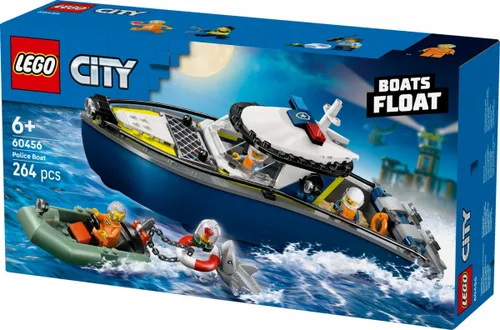 LEGO Klocki City 60456 Pościg łodzią policyjną