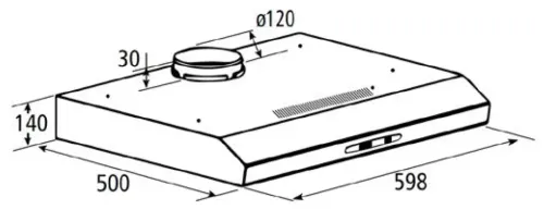 Okap MPM 61-PX-76/N Czarny
