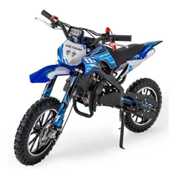 Cross spalinowy dla dzieci 49CC motocykl na akumulator e-start LED 35km/h