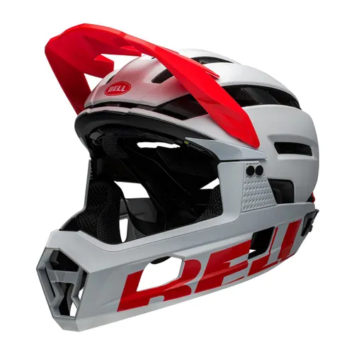 Kask rowerowy Bell FF Super Air R MIPS Spherical matte gloss white/infrared