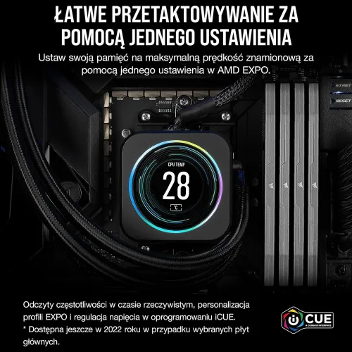 Pamięć RAM Corsair Vengeance DDR5 32GB (2 x 16GB) 6000 CL30 Czarny