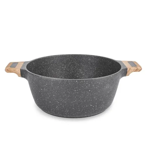 Garnek granitowy typu stone z pokrywką Konighoffer Fegato 6,2 l