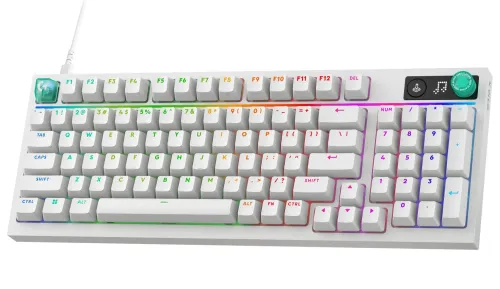 Klawiatura gamingowa Logitech G316 X 98 przewodowa mechaniczna podświetlana biała