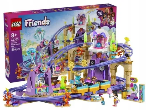 LEGO FRIENDS 42703 Syrenkowa kolejka górska, zestaw klocków dla dzieci +8