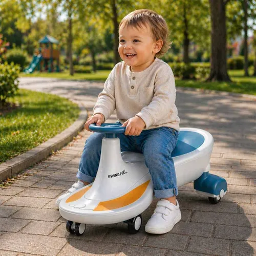 Jeździk Grawitacyjny Dla Dzieci 76Cm Świecące Koła LED Muzyka Max Do 100Kg