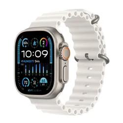 Apple Watch Ultra 2 GPS + сотовый 49 мм Титан + белый браслет Ocean