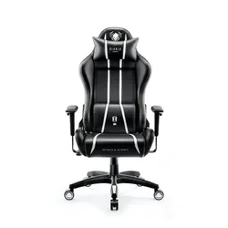 Fotel Diablo Chairs X-One 2.0 Normal Size Gamingowy do 160kg Skóra ECO Tkanina Czarno-biały