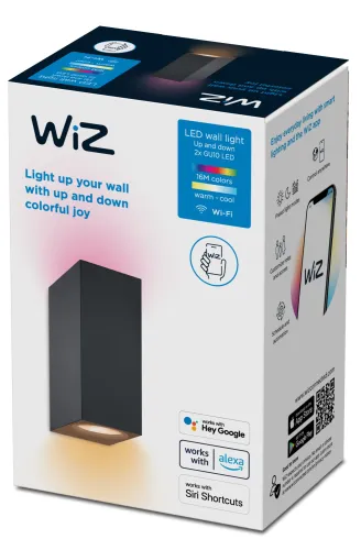 Kinkiet WiZ Up&Down 2x5W Czarny