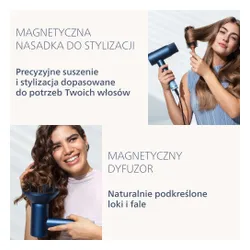 Suszarka PHILIPS Seria 9000 BHD956/10 Granatowy 1400W
