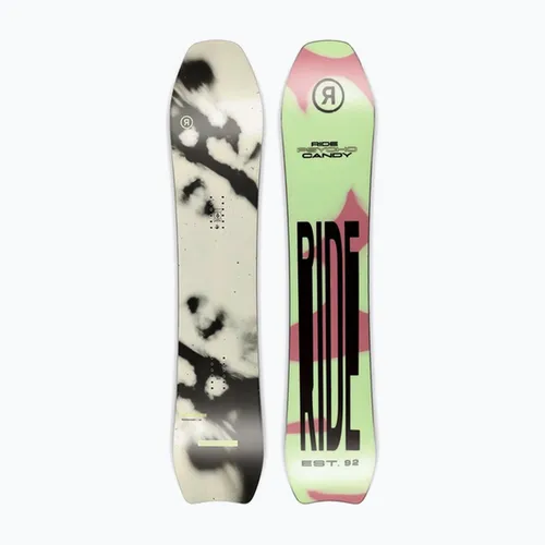 Deska snowboardowa damska RIDE Psychocandy white/black/green