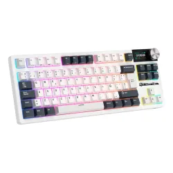 Klawiatura mechaniczna Royal Kludge RK-S85 White Night Beige Switch Biało-Czarny