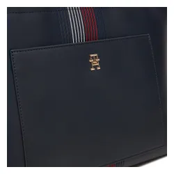 Сумка Tommy Hilfiger Distinct Tote Corp Handbag AW0AW16704 Navy Blue