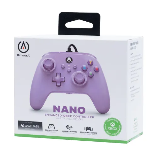 Powera Enhanced NANO Lilac Pad для Xbox Series X / S, Xbox One, ПК-проводной