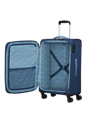 Walizka średnia American Tourister Pulsonic - combat navy