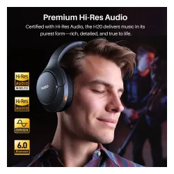 Słuchawki bezprzewodowe Tozo H20 Nauszne Bluetooth 6.0 Funkcje AI Czarny