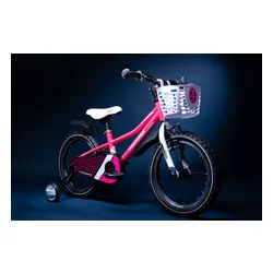 Rower dziecięcy GERMINA BMX 16 cali dla dziewczynki Różowy