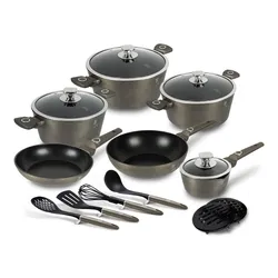 Zestaw garnków BERLINGER HAUS Crystal Collection BH 7167 (15 elementów)