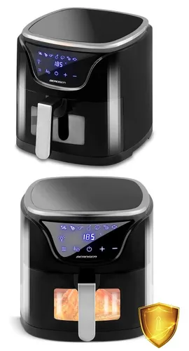 Frytkownica beztłuszczowa Air Fryer BERDSEN BD-652 5l Czarno-srebrny