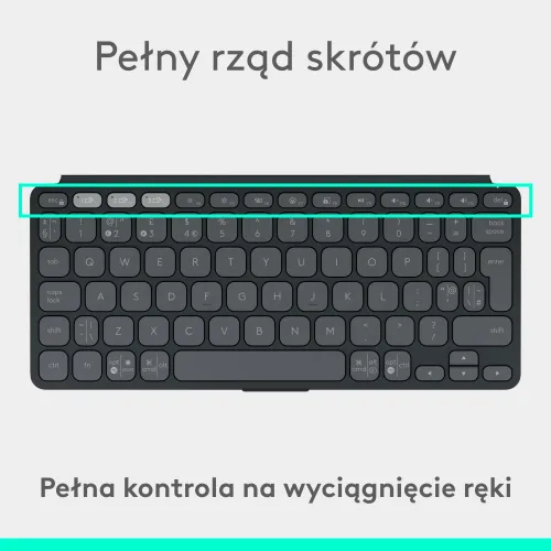 Klawiatura nożycowa Logitech Keys-To-Go 2 Grafitowy