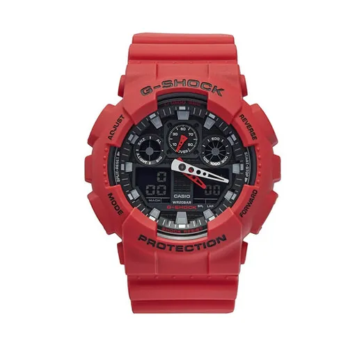 G-Shock GA-100B-4aer Kırmızı / Kırmızı Saatler