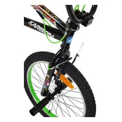 Rower dziecięcy KARBON Stickerboomb BMX 20 Czarno-zielony