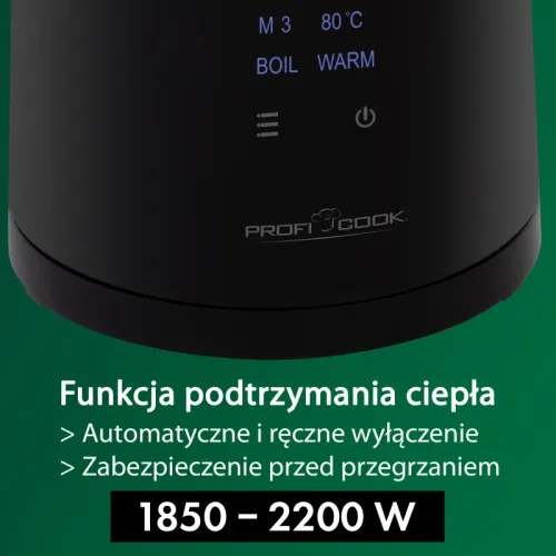 Czajnik ProfiCook PC-WKS 1243 1,7l 2200W Regulacja temperatury