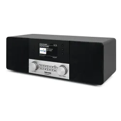 Radioodbiornik TechniSat DigitRadio 4 IR Radio FM DAB+ Internetowe Bluetooth Czarno-srebrny