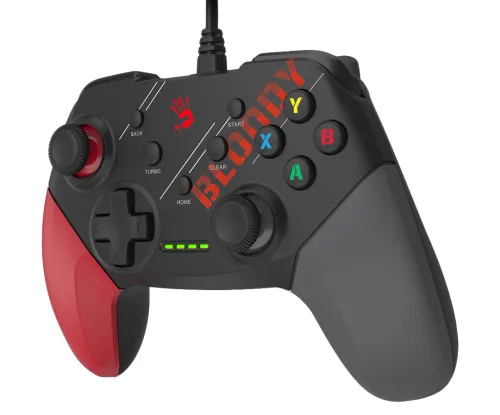 Pad A4tech GP30 Sports Red do PC, PS3, Android, Nintendo Switch Przewodowy Czarno-czerwony
