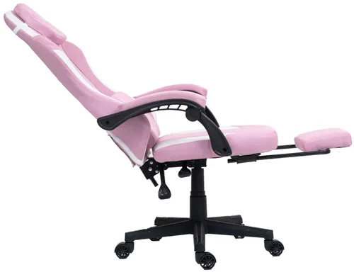 Fotel COBRA Player 5.0 CRF54PK Różowy + podnóżek