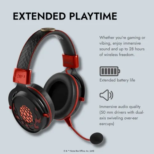 Słuchawki bezprzewodowe z mikrofonem Lexip Game of Thrones - Targaryen - Multiplatform Wireless Headset