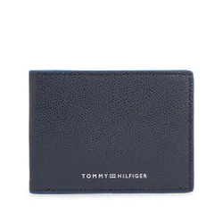 Мужской кошелек Tommy Hilfiger Th Struc Leather Mini CC Wallet Am0am11607 Space Blue DW6