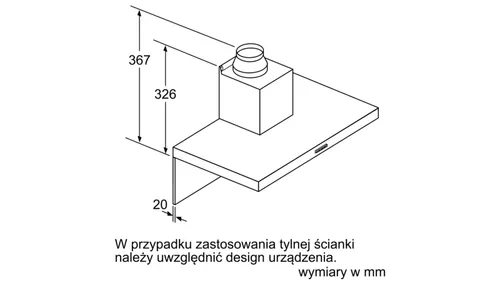 Okap Bosch DWB66DM50 Srebrny