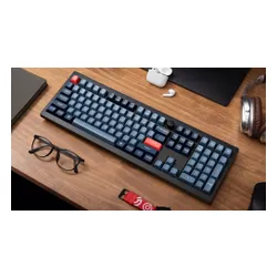Klawiatura KEYCHRON V6 Max Wireless Switch Gateron Jupiter Red Czarno-niebiesko-czerwony