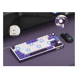 Klawiatura ROYAL KLUDGE R75 Blackberry Mousse K Silver Switch