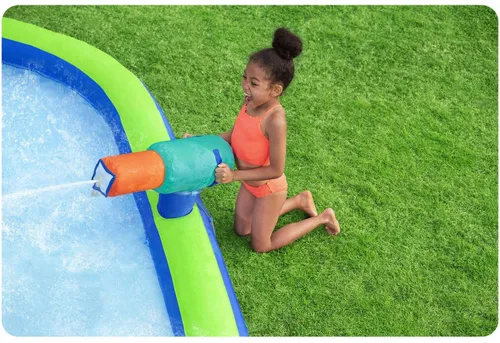 Dmuchany plac zabaw Bestway park wodny zjeżdżalnia dla dzieci 365x320x270 cm