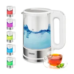 Czajnik elektryczny bezprzewodowy szklany MESKO MS 1301W 1,7 l