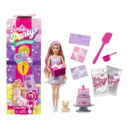 Lalka Barbie Party Unboxed Glam Party JFY68