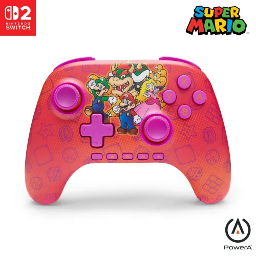 Pad PowerA Advantage Wireless Controller Mario and Friends do Nintendo Switch 2 Bezprzewodowy